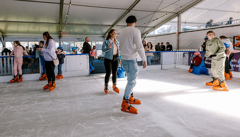 skaters enjoying ice time at Skating in Mandurah