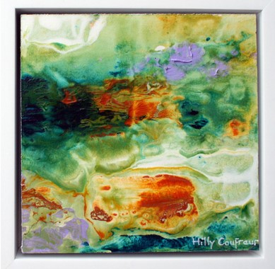 Acrylic Painting titled the wetlands by Hilly Coufreur