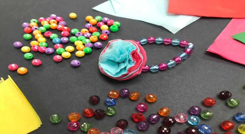 Paper flower bracelet deals