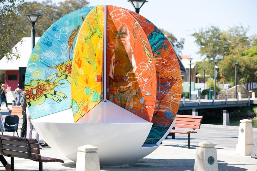 The Yaburgurt Art Sculpture installed in Mandjar Square