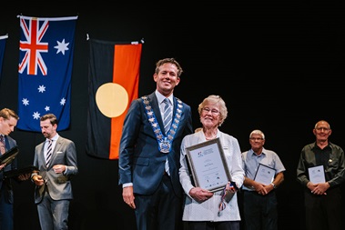 Sheila Twine at Mandurah Australia Day Weekend Ceremony