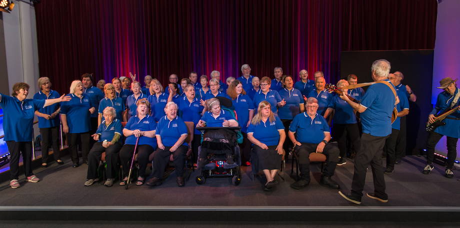 Spirit of Streets choir performing on stage