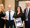 City of Mandurah representatives with Mal Carnstedt, Deputy Commissioner FESA, at the awards night.