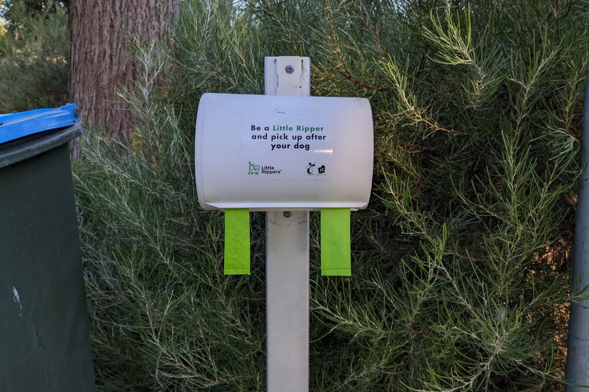 Dog waste bag dispenser