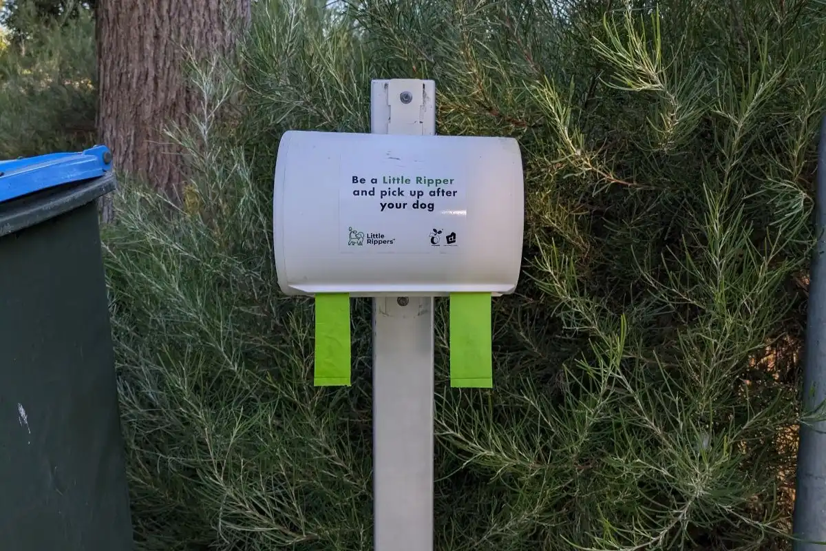 Dog waste bag dispenser